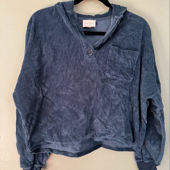 Sezane Anatole Sweatshirt Blue - Picture 5 of 7